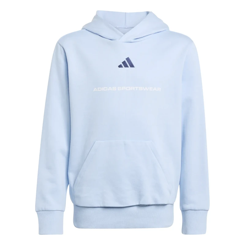 Image of Adidas Child hoodie adidas Slogan Bleu Male 13/14 ans