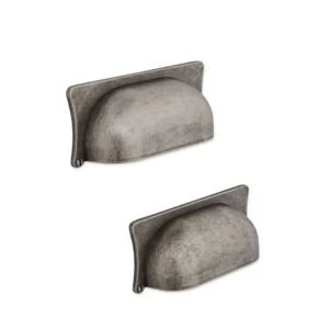 Image of IT Kitchens Antique pewter effect Cup Cabinet handle Pack of 2
