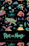 Image of rick and morty hardcover ruled journal