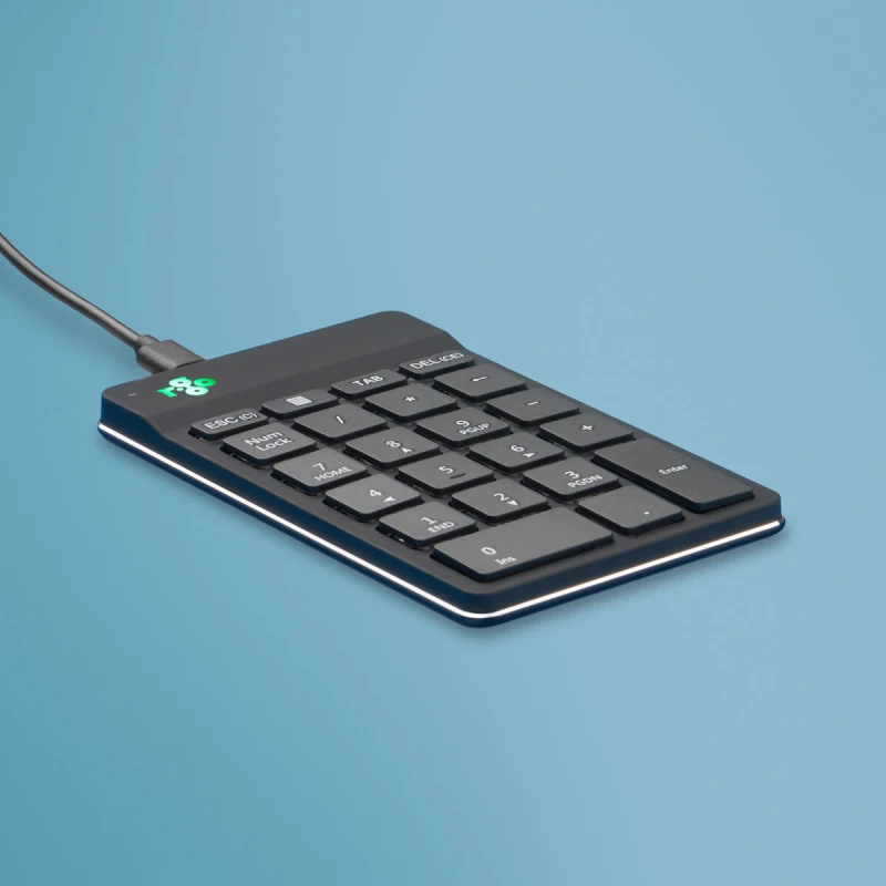 Image of R-Go Tools R-Go Tools Numeric keypad R-Go Numpad Break, ergonomic numeric keypad with break software, wired, Black RGOCONMWDBL