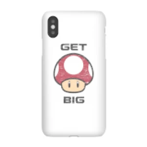 Image of Nintendo Super Mario Get Big Mushroom Phone Case - iPhone X - Snap Case - Gloss
