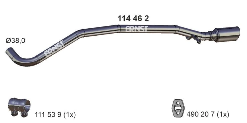 Image of Exhaust Pipe ERNST 114462