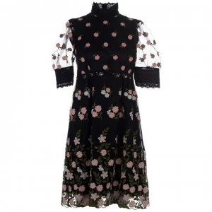 image of Orla Kiely Emme Dress - Black / Multi