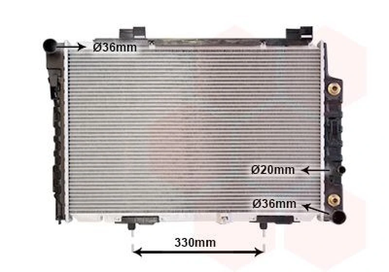 Image of VAN WEZEL Engine radiator VAN WEZEL 30002174