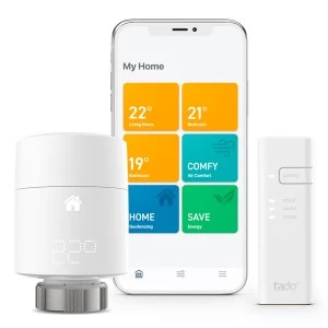 image of Tado Smart Radiator Thermostat Starter Kit V3+ For Vertical Mounting