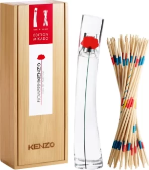 Image of Kenzo Flower By Kenzo Gift Set 50ml Eau de Parfum + 75ml Body Lotion + Pouch