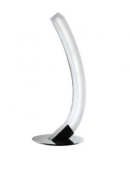 image of Table Lamp Left 5W LED 3000K, 500lm, Polished Chrome, Frosted Acrylic