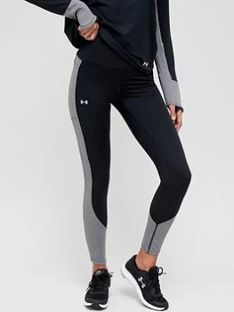 Image of Under Armour Training Cozy Blocked Leggings - Black/White Size XL Women