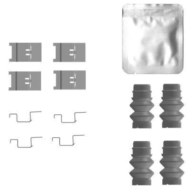 Image of Brake pad fitting kit TEXTAR 82557100