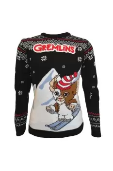 image of Skiing Gizmo Knitted Christmas Jumper