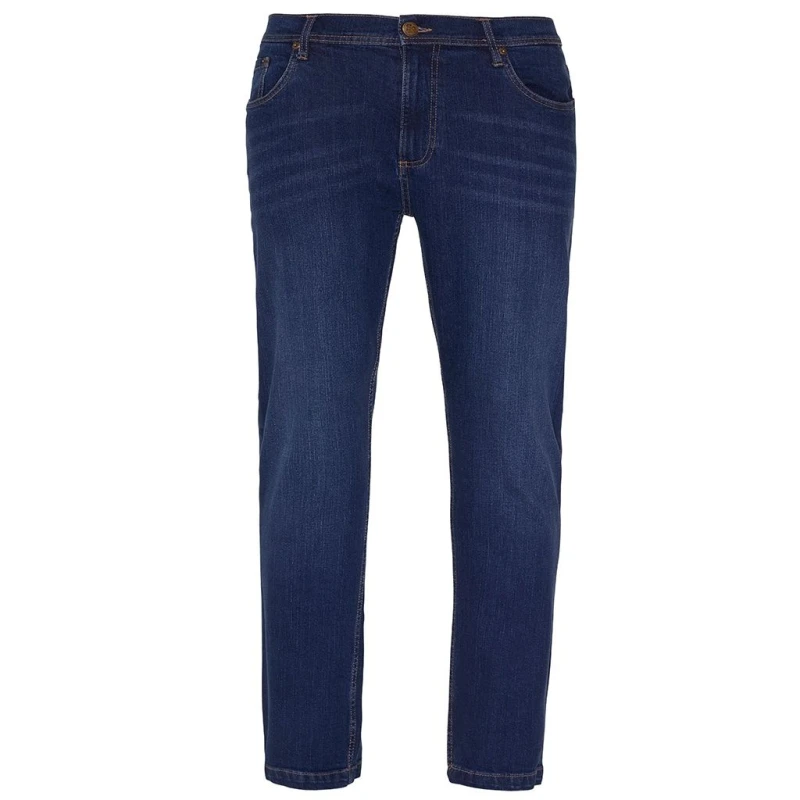 Image of So Denim So Denim Men Leo Washed Straight Jeans in Dark Blue Size: 34R Dark Blue 34R Male 5063470683680