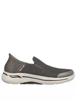Image of Skechers Arch Fit Ultra Go Slip On Trainer, Brown, Size 11, Men