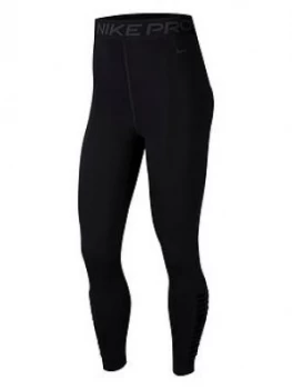 image of Nike Training Pro High Rise Leggings - Black Size M Women