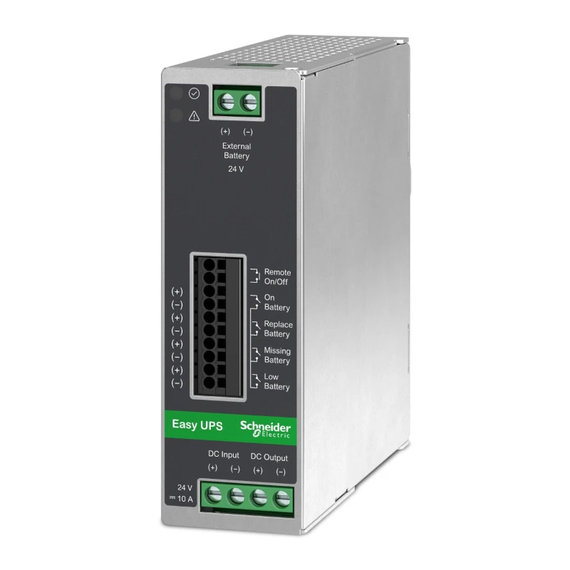 Image of APC APC BVS480XDPDR 24V DC UPS - 480Watt, 24V, 20A, DIN-Rail mounting, Power Module without battery BVS480XDPDR