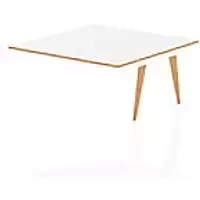 Image of dynamic Computer Desk Oslo OSBTXT1600WHT White 1600 mm x 1600 mm x 730 mm