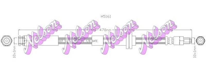 Image of Brake hose KAWE H5161