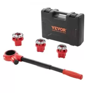 Image of VEVOR Ratchet Pipe Threader Kit Pipe Threading Tool 1/2" NPT, 3/4" NPT, 1" NPT