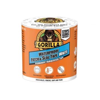 image of Gorilla Glue Gorilla Waterproof White Patch and Seal Tape