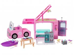 image of Barbie 3 In 1 DreamCamper Playset