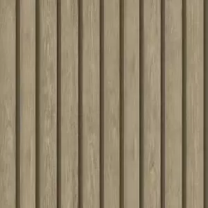 image of Holden Wood Slat Light Oak Wallpaper