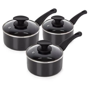 image of Prestige Tower 3 Piece Ceramic Pan Set