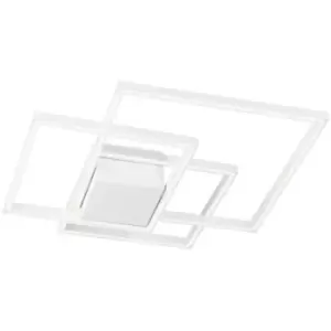 Image of Merano - Atlanta Integrated LED Semi Flush Light White Aluminium LED 42W 2650Lm 3000K