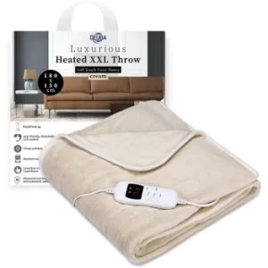 image of Electric Blanket 180x130cm With UK Plug Heating Throw Double Size