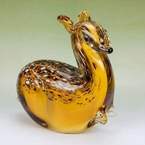 image of Objets d'Art Handmade Glass Figurine - Deer