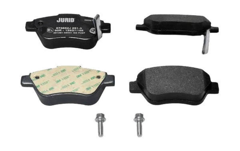 Image of JURID 573652J Brake pad set with acoustic wear warning, with accessories Brake Pad Set,disc brake (402)