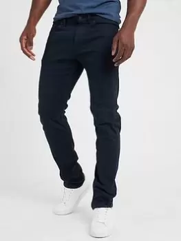 image of BOSS Delaware Bc-p Slim Fit Jeans - Dark Blue, Dark Blue, Size 34, Length Regular, Men