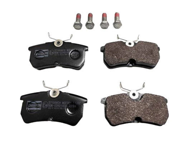 Image of CHAMPION 571998CH Brake pad set not prepared for wear warning indicator Brake Pad Set,disc brake (402)