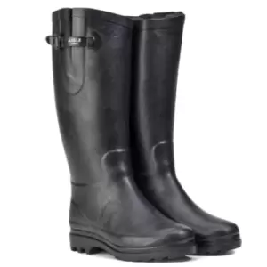 Image of Aigle Womens Aiglentine Fur II Wellington Boots Noir UK 5