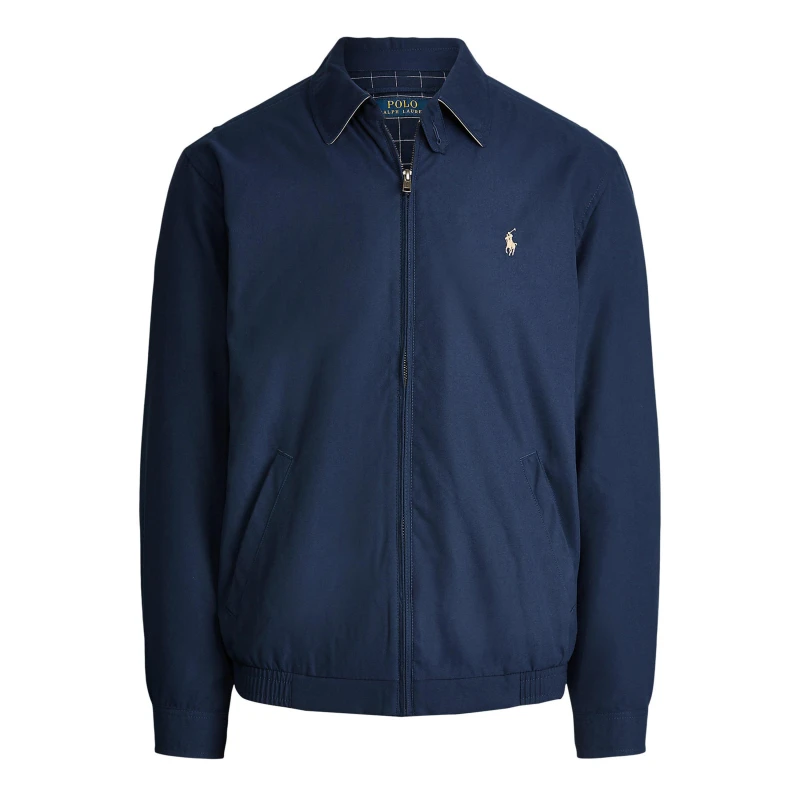 Image of Polo Ralph Lauren Mens Bi-Swing Cotton Water Resistant Harrington Jacket French Navy male 2XL