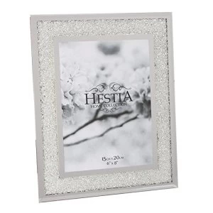 image of 6" x 8" - HESTIA? Mirrored Photo Frame with Crystal Inlay