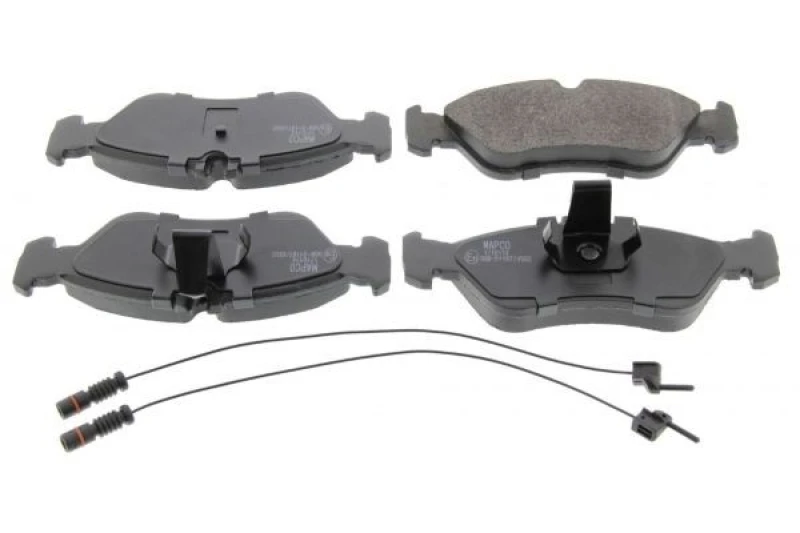 Image of MAPCO 6513 Brake pad set Rear Axle, incl. wear warning contact, with anti-squeak plate Brake Pad Set,disc brake (402)