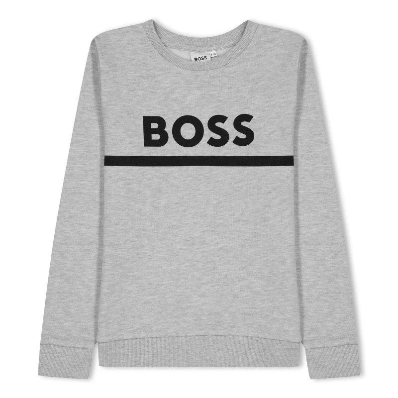Image of Boss Logo Sweatshirt Infants - Grey Grey One Size