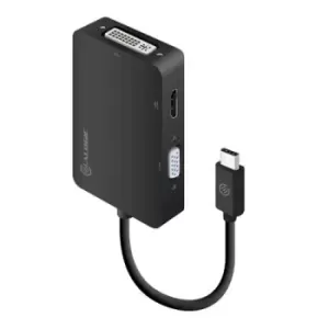 image of ALOGIC 3-in-1 USB-C to HDMI DVI VGA Adapter - Male to 3-Female