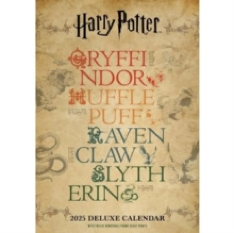 Image of Harry Potter Month to View A3 Deluxe Calendar Official Product 2025 Calendar