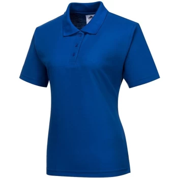 Image of Portwest B209RBRXL - sz XL Naples Ladies Polo Shirt Workwear - Royal Blue