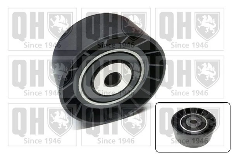 Image of QUINTON HAZELL Deflection / guide pulley, V-ribbed belt QUINTON HAZELL QTA748
