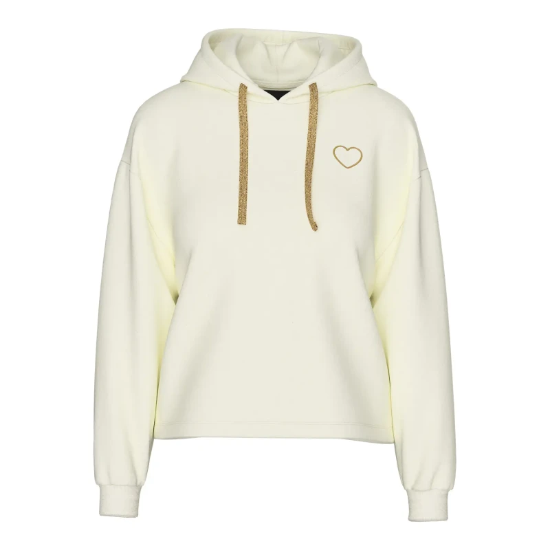 Image of Pieces Womens hooded sweatshirt Pieces Chilli Heart Blanc Female XS