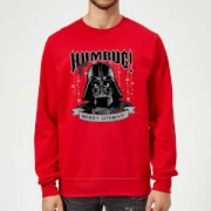 Image of Star Wars Darth Vader Merry Sithmas Red Christmas Sweatshirt - L - Red