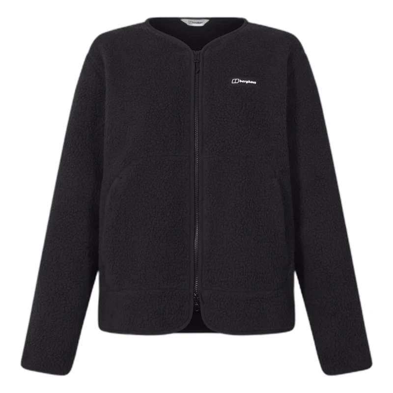 Image of Womens zipped fleece Berghaus Hanby relaxed Noir Female XS/S