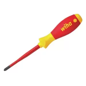 Image of Wiha 39578 SoftFinish electric slimFix PlusMinus Screwdriver SL/PZ2 x 100mm WHA39578