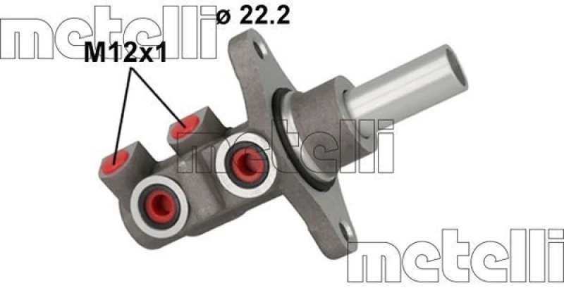 Image of METELLI Brake master cylinder METELLI 05-1158