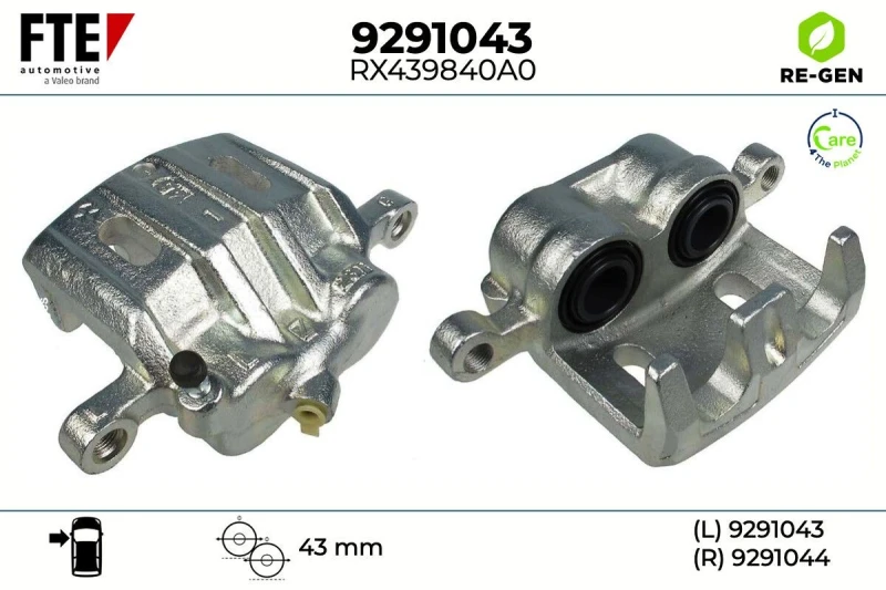 Image of Brake caliper FTE 9291043
