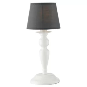 Image of Fan Europe FAVOLA Table Lamp with Round Tapered Shade White, Fabric 16x37cm
