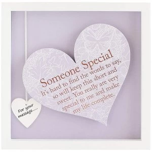 Image of Said with Sentiment Square Heart Frames Someone Special
