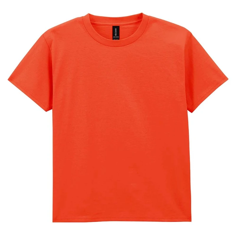 Image of Gildan Cotton Lightweight T-Shirt in Orange Size: 7-8 Years Orange Unisex 7-8 Years