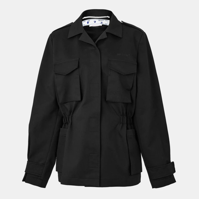 Image of Off White Womens Field Jacket Black female 6 (2XS)